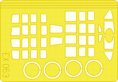 Окрасочная маска Американский палубный бомбардировщик Curtiss SB2C Helldiver