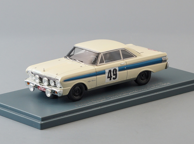 FORD Falcon Futura n.49 B.Ljungfeld / F.Sager 2 место Rally Monte Carlo (1964), white