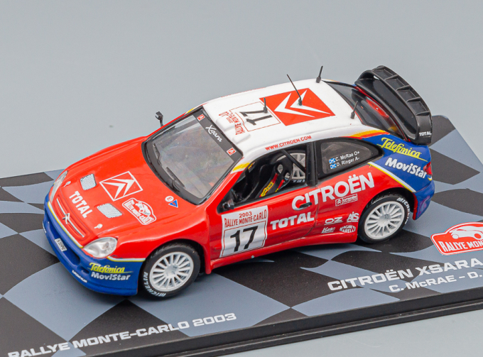 CITROEN Xsara Wrc N 17 Rally Montecarlo 2003 C.mcrae - D.ringer, Red White