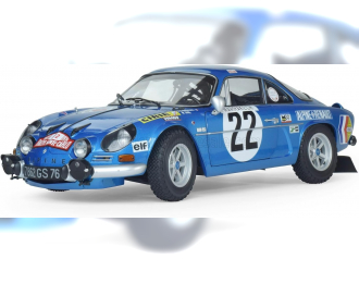 Сборная модель Alpine A110 1600s #22 4th Rally Montecarlo 1971 Jean Claude Andruet - Michel Vial, Blue Met