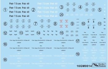 Сборная модель Немецкий ящик 7.5CM PaK40 с гильзой / German 7.5cm Pak40 Ammo Boxes w/Shells Set