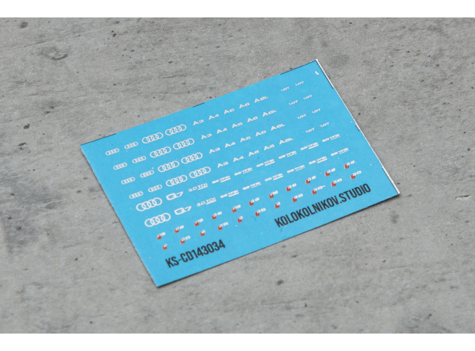 Декаль Шильдики капота и Багажника AUDI серии А и Q7