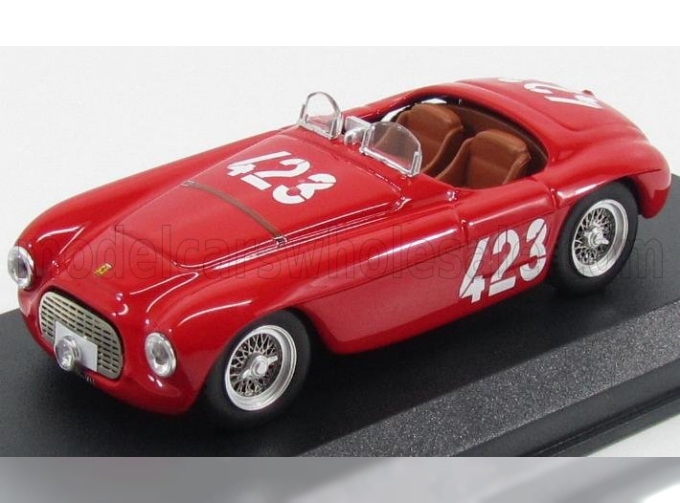 FERRARI 166mm Barchetta Spider Ch.0034 N423 Winner Giro Di Sicilia (1952) Marzotto - Marini, Red