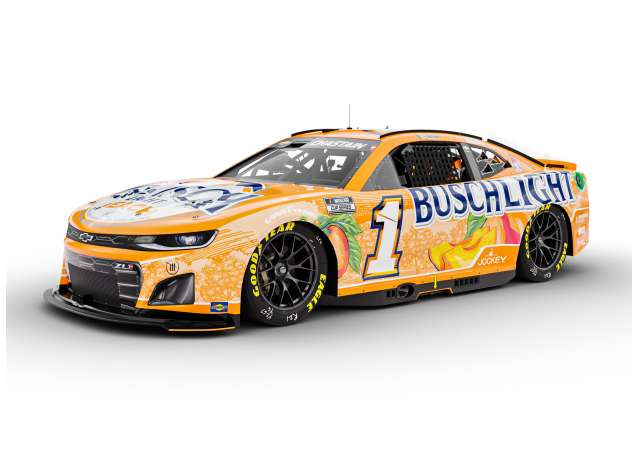 Chevrolet Camaro #1 Ross Chastain *Busch Light Peach*, orange 2024