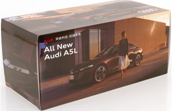 AUDI A5L (2025), grey / light blue - metallic