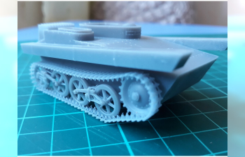 Сборная модель Советский легкий плавающий танк Т-33 Селезень