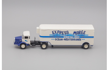 BERNARD 150mb Truck Semi-frigo Express Maree Transports (1951), cream / blue