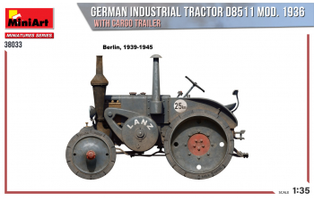 Сборная модель Немецкий промышленный трактор D8511, 1936