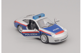 PORSCHE Polizei, silver / blue