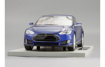 Tesla Model S 2012 (blue)