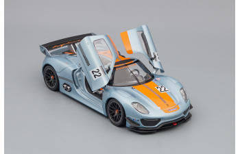 PORSCHE 918 RSR #22, light blue