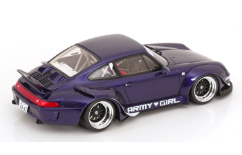 PORSCHE 911 (993) RWB Rauh-Welt "Army Girl" (2015), purple