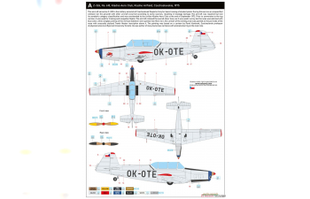 Сборная модель Zlín Z-326/C-305 Trenér Master ProfiPACK