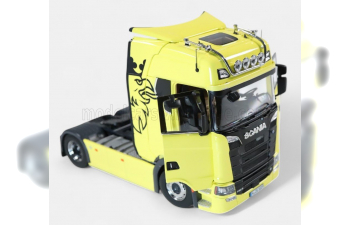 SCANIA S730 V8 Tractor Truck 2-assi With Vabis Logo (2017), Yellow