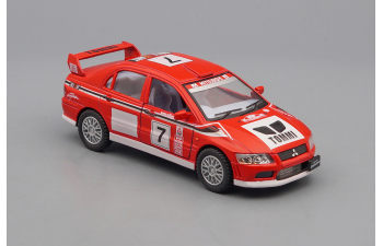 MITSUBISHI Lancer Evolution VII WRC #7, red