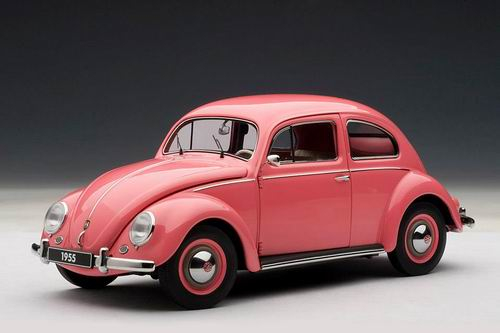 VOLKSWAGEN BEETLE KAFER LIMOUSINE 1955, PINK