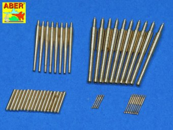 Пушечные стволы Set of barrels 203mm x 10, 127mm x 8, 25mm x 8, 13mm x 4 for Japan Heavy Cruiser Mogami (1942)