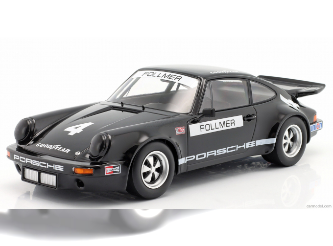 PORSCHE 911 Carrera 3.0 Rsr N 14 Iroc Riverside 1973 George Follmer, black