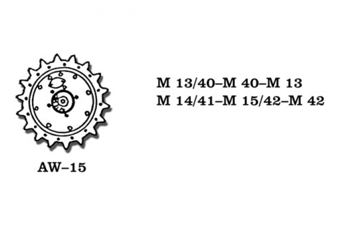 Металлические колеса M 13/40 - M40 - M13 M14/41 - M15/42 - M42