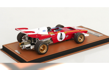FERRARI F1 312b2 N 4 Monaco Gp (with Pilot Figure) (1971) Jacky Ickx - Con Vetrina - With Showcase, Red White