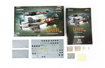 Сборная модель Gustav Pt. 3 Bf 109 G-6/AS & G-14/AS (Limited Dual Combo)