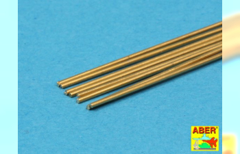 Brass round rods O 0,6mm length 250mm x 8 pcs.