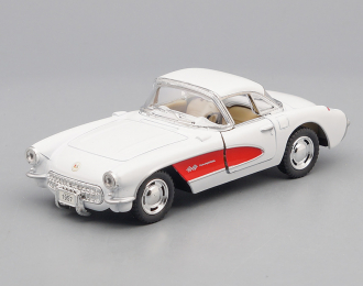 CHEVROLET Corvette (1957), white / red