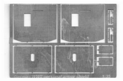 Фототравление Немецкие бронещитки для автоматчиков и снайперов