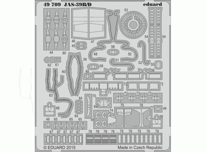 Фототравление для JAS-39B/D S.A.