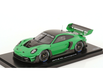 PORSCHE 911 992 Gt3 R №0 Racing Coupe (2023) - Con Vetrina - With Showcase, Green Black