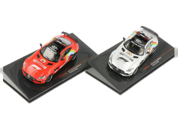 Набор из двух моделей MERCEDES-BENZ AMG GT-R (2020), красный и серебристый