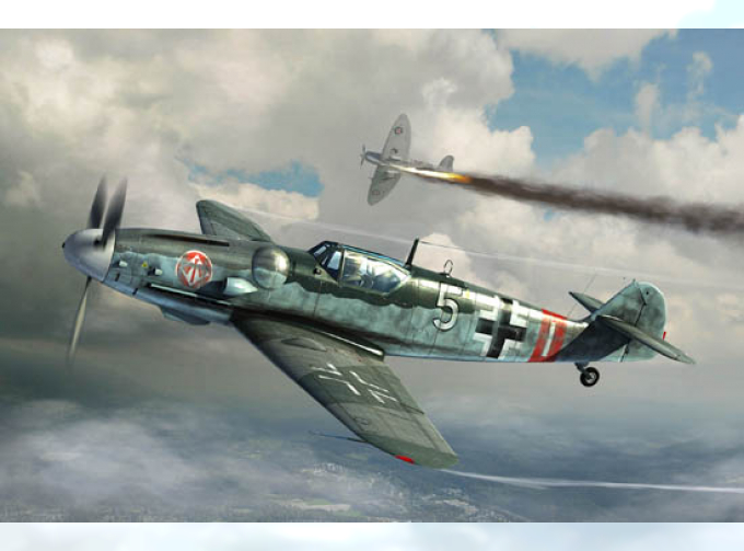 Сборная модель Самолет Мессершмитт Bf 109G-6(поздний)