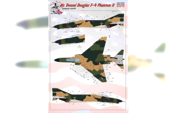 Декаль F-4 Phantom Technical stencils Dry decal