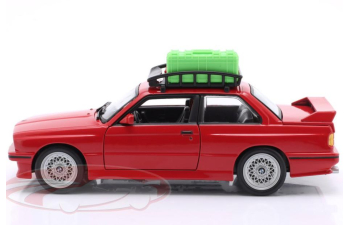 BMW M3 with Rack basket, red