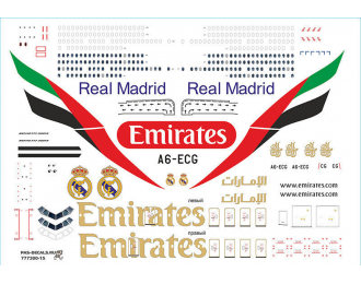 Декаль на Boing 777-300 Emirates RM