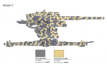 Сборная модель 8.8 cm Flak 37 with crew