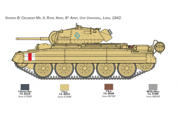 Сборная модель Crusader Mk. II with 8th Army Inf