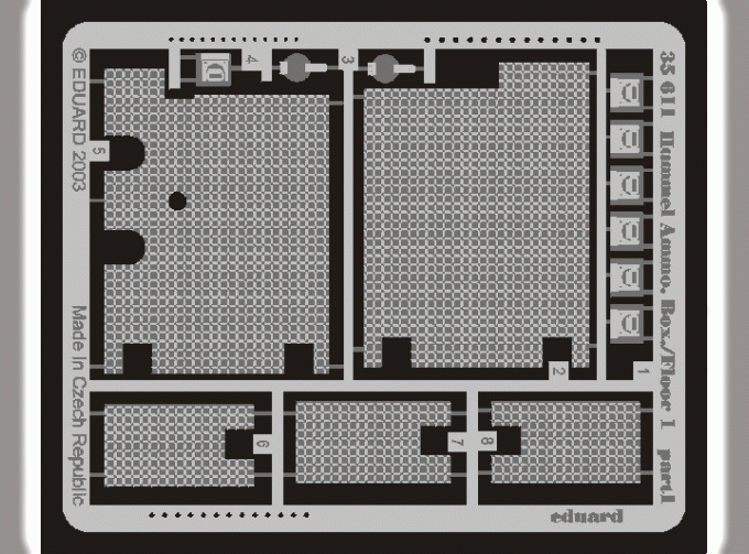 Фототравление для Hummel Ammo. Box/Floor 1