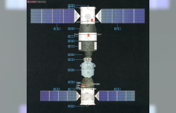 Сборная модель Китайский космический лабораторный модуль Тяньгун-1