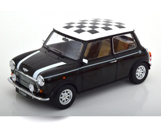 MINI Cooper LHD, black white Chequered Flag