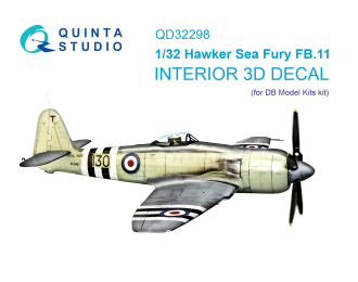 3D Декаль интерьера кабины Hawker Sea Fury FB.11 (DBMK)