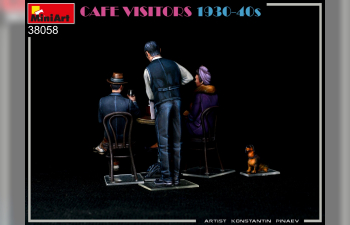 Сборная модель FIGURES Cafe Visitors 1930-1940