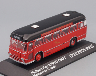 автобус MIDLAND RED BMMO CM5T "Motorway Coach" 1959 Red/Black