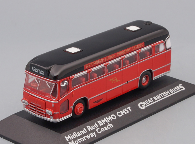 автобус MIDLAND RED BMMO CM5T "Motorway Coach" 1959 Red/Black