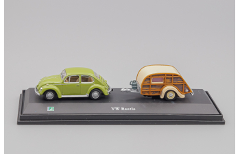 VOLKSWAGEN Beetlle с прицепом, green / brown