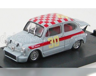 FIAT 600 ABARTH 1000 №30 4h DI MONZA (1966) G.BAGHETTI, GREY RED