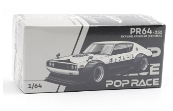 NISSAN Skyline GT-R V8 Drift KPGC110 Kenmeri *NPA Style*, black/white