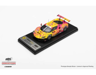 FERRARI 296 GT3 #81 Dragon Speed Laguna SECA (2025), yellow/pink 