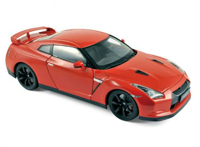 NISSAN GT-R R-35 (2008), red