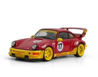 PORSCHE RWB 964 idlers #17, red / yellow